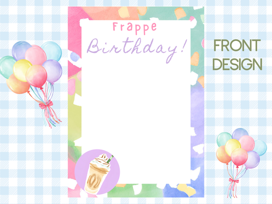 Frappe Birthday Gift Card Holder