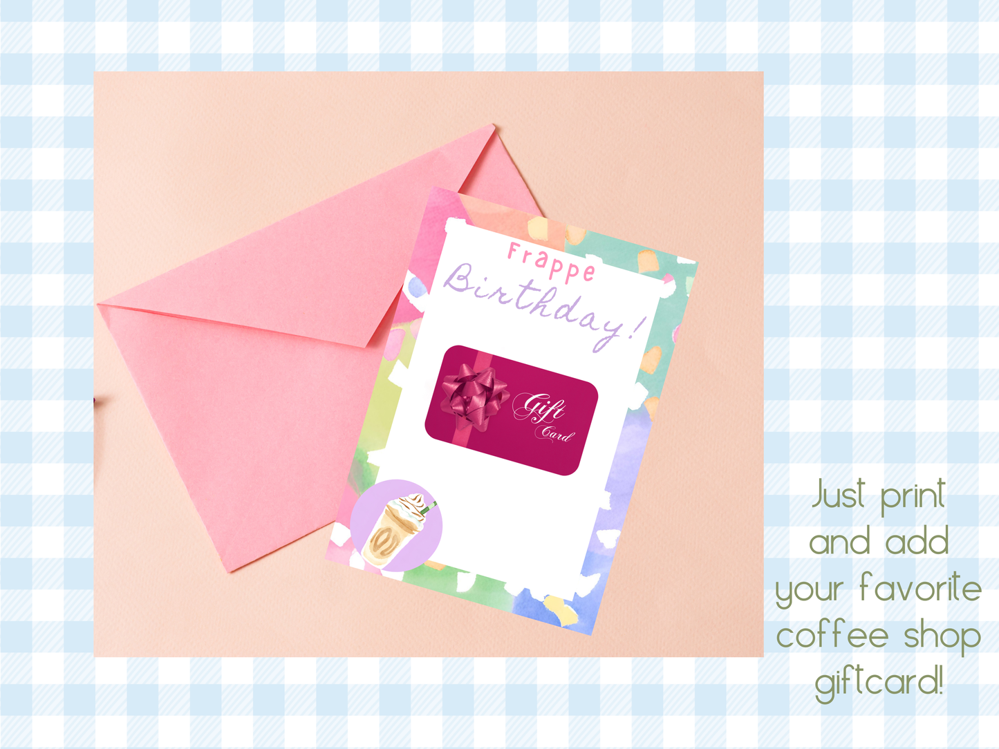 Frappe Birthday Gift Card Holder